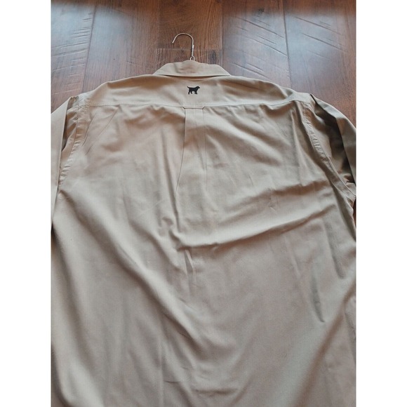 Labrador Apparel Long Sleeve Tan Khaki Medium Button Down Shirt Mens Medium - Picture 11 of 16